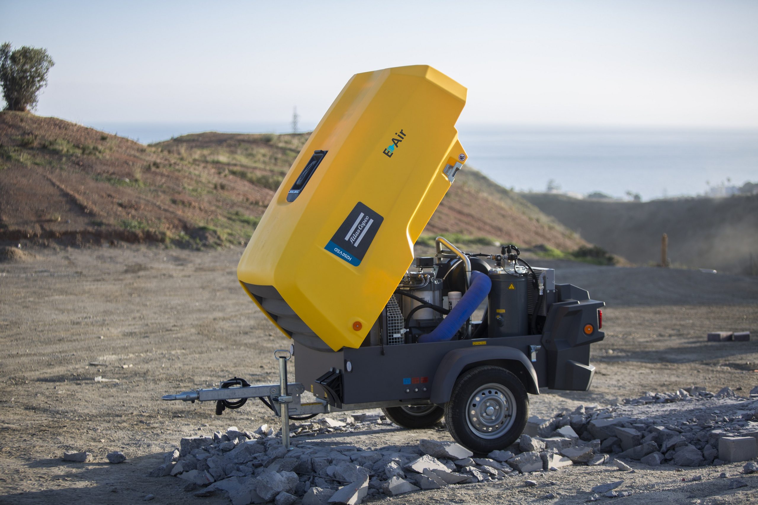 When Going Electric Makes Sense, Atlas Copco’s Mobile E-Air Compressor is the Silent Sustainable Operations Partner